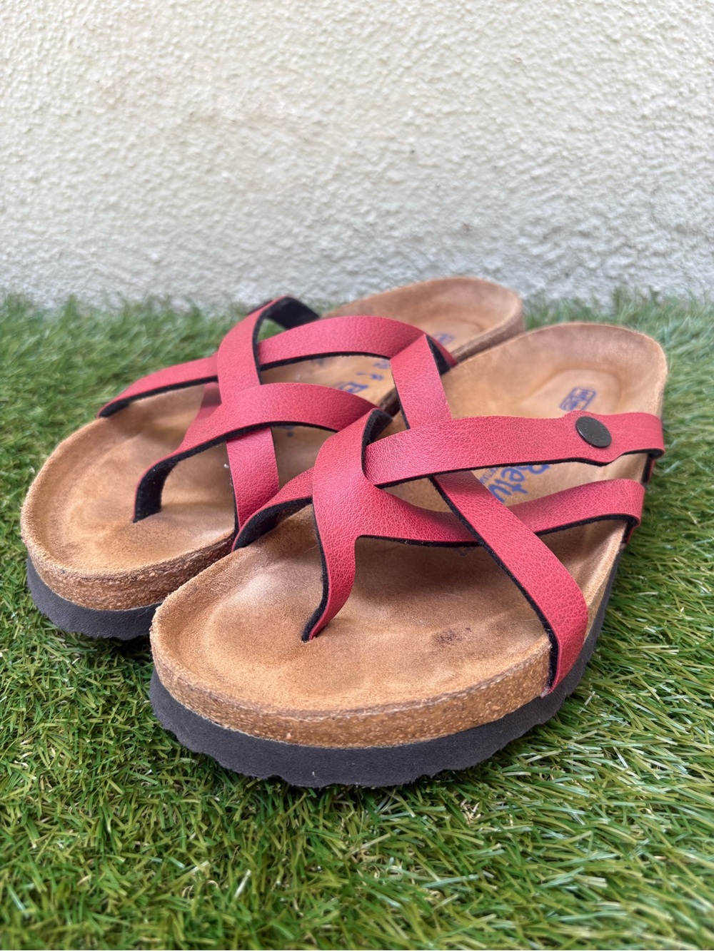 Betula by Birkenstock Vinja Sandals in Red Size 8/39 READ INFO
